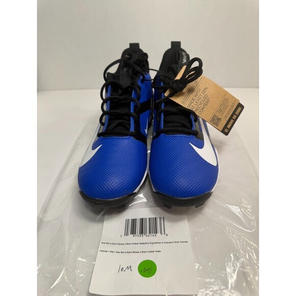 .9091 Nike Men's Alpha Menace 4 Shark Molded Football Cleats-US 10 Mens - Picture 2 of 5